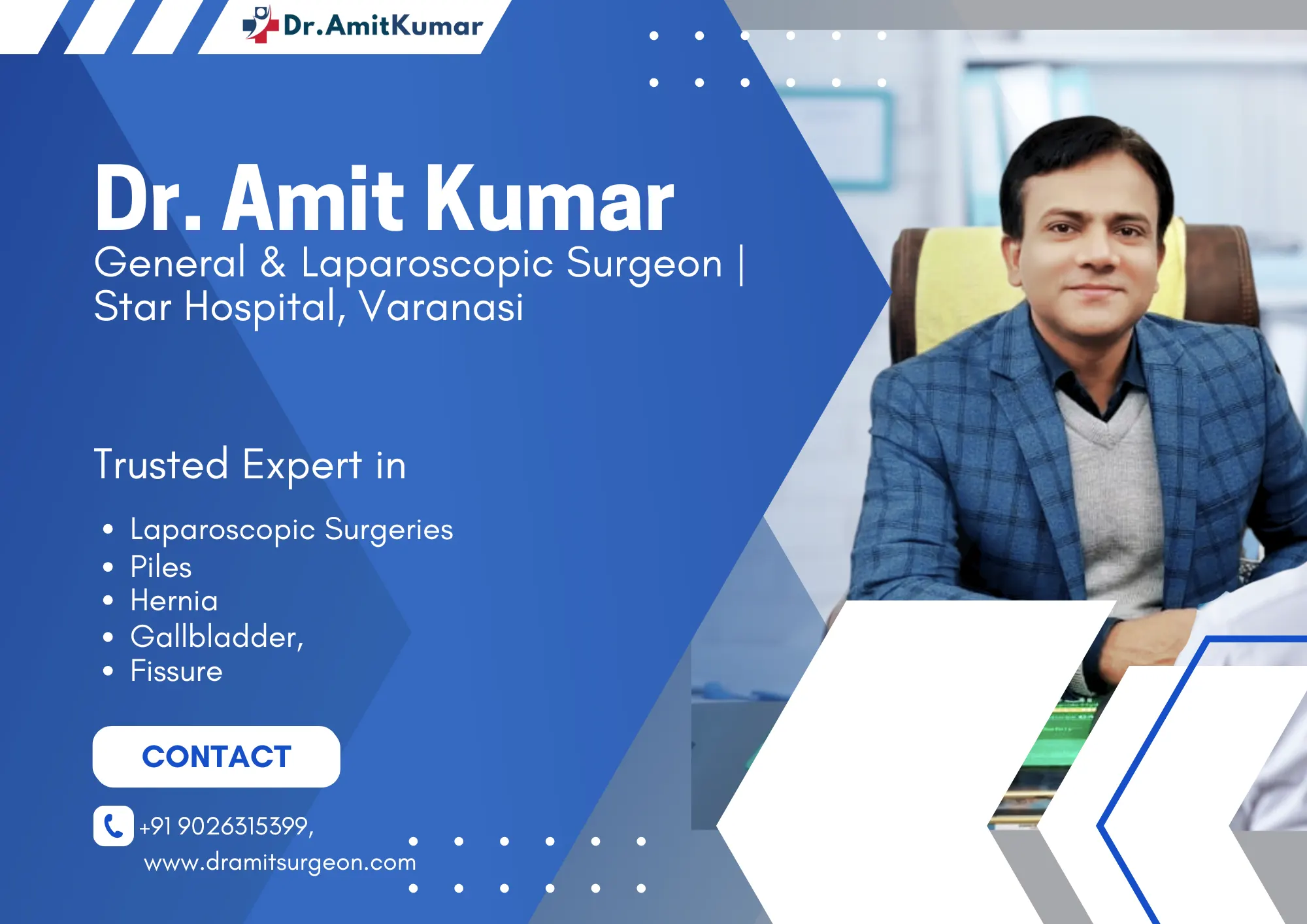 Dr. Amit Kumar – Best General Surgeon in Varanasi | Star Multispeciality Hospital