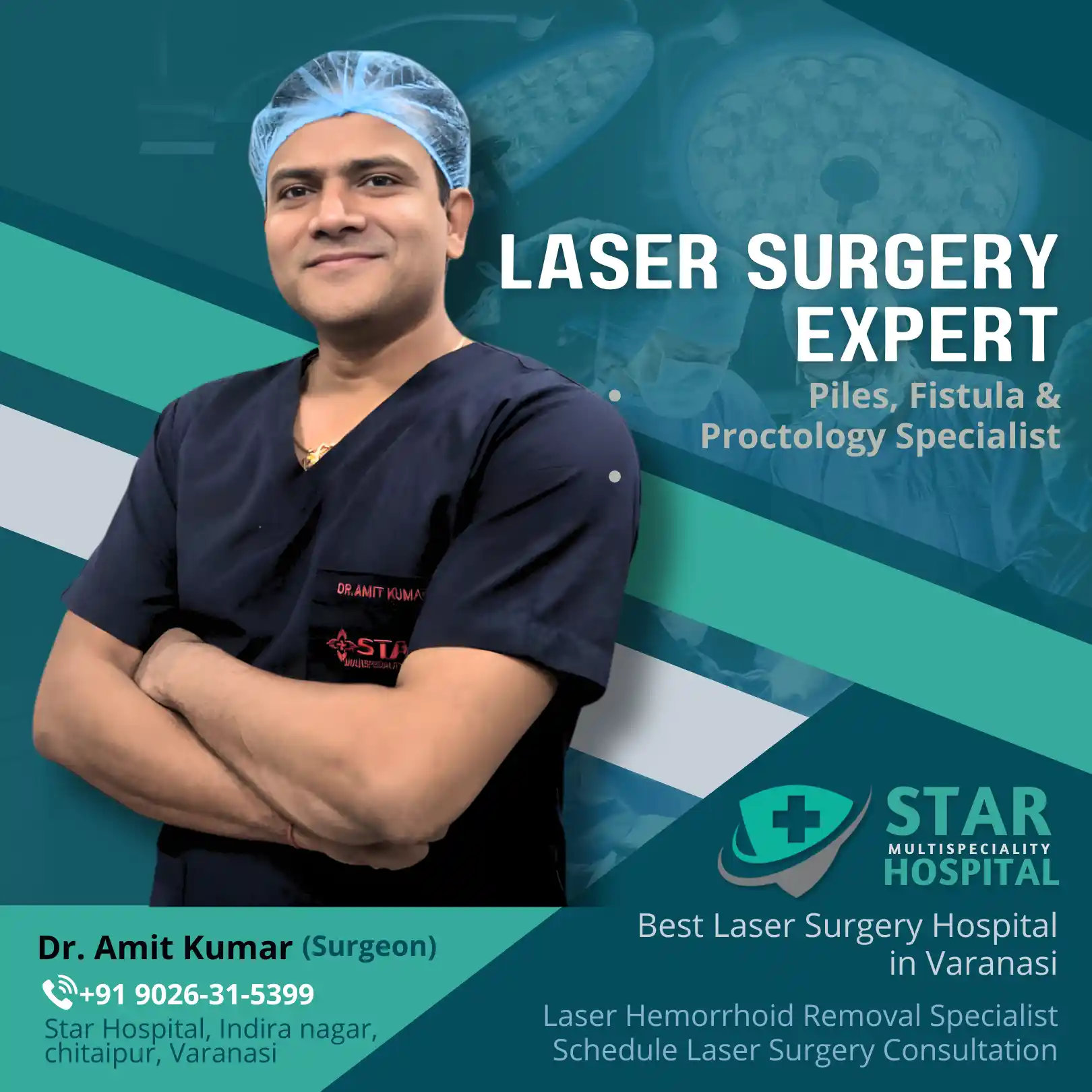 Best Laser Surgery Clinic in Varanasi: Dr. Amit Kumar – Specialist for Laser Piles & Fistula