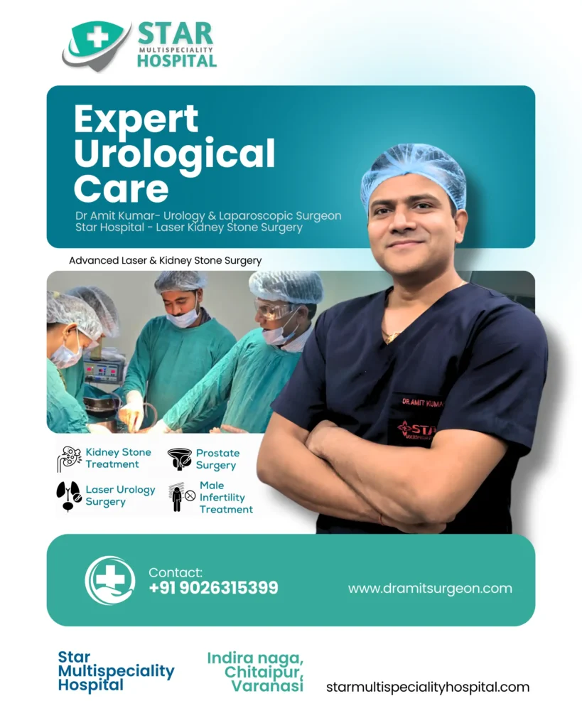 Best urologist in Varanasi Dr Amit Kumar Laser Kidney Stone Surgery