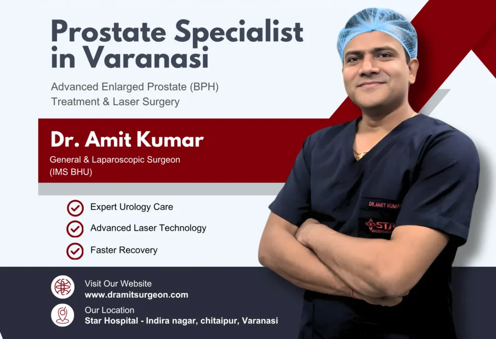 Best Prostate Specialist in Varanasi | Enlarged Prostate (BPH) Treatment & Laser Surgery