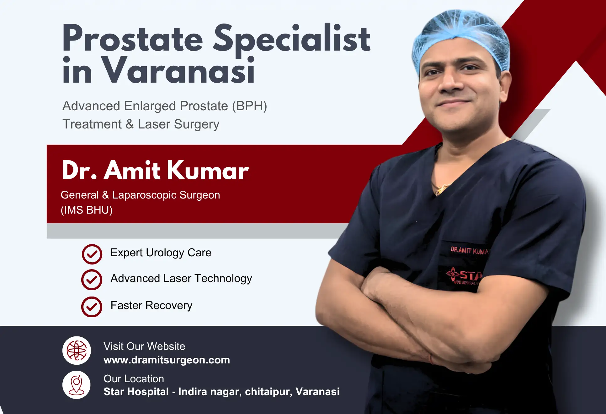 Best Prostate Specialist in Varanasi | Enlarged Prostate (BPH) Treatment & Laser Surgery