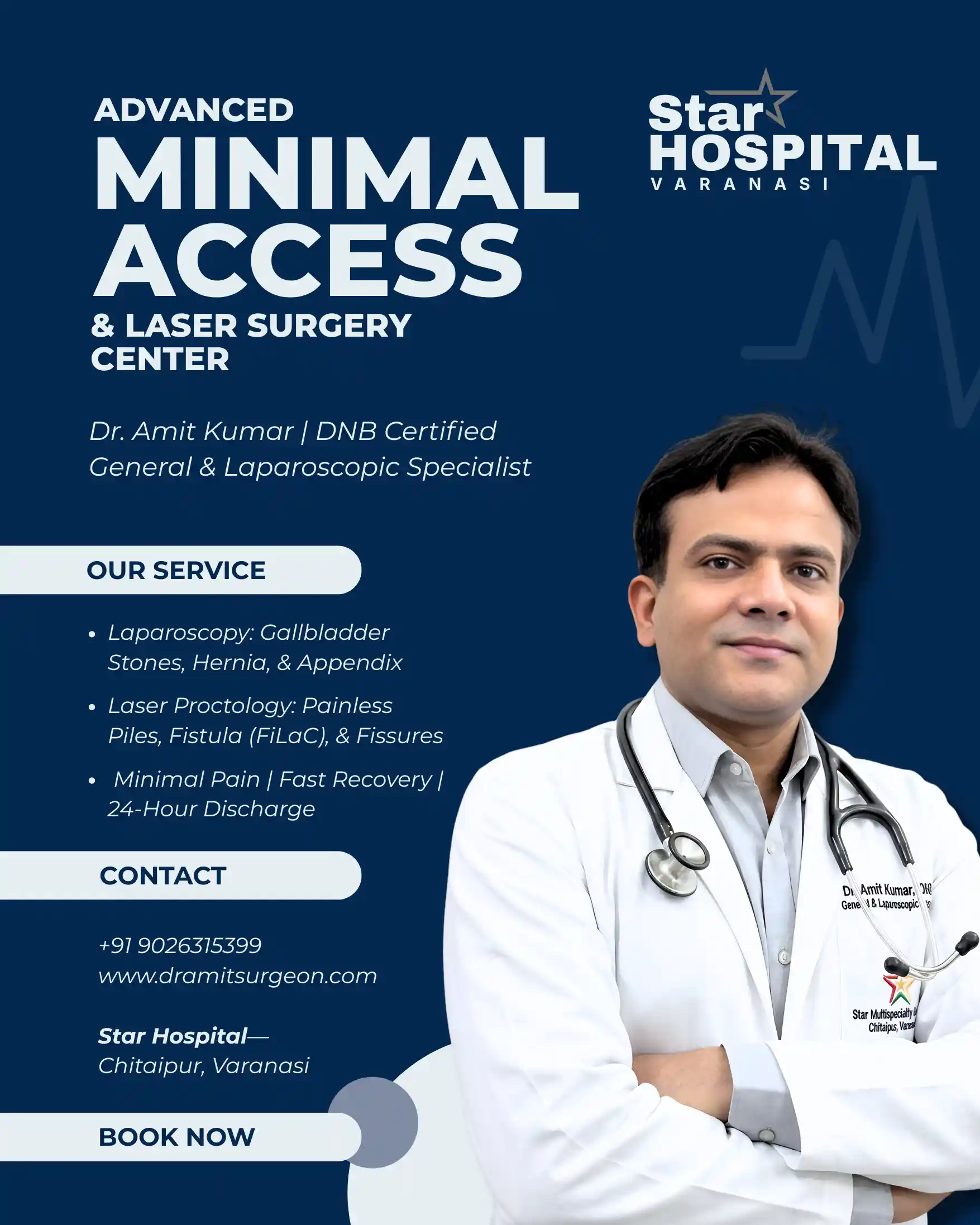 Minimal Access Surgeon in Varanasi: Expert Laparoscopic & Laser Care